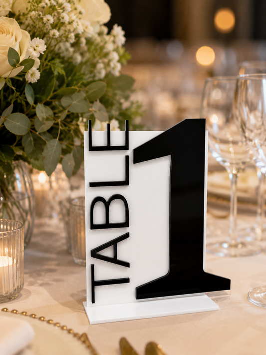 Bold Table Numbers