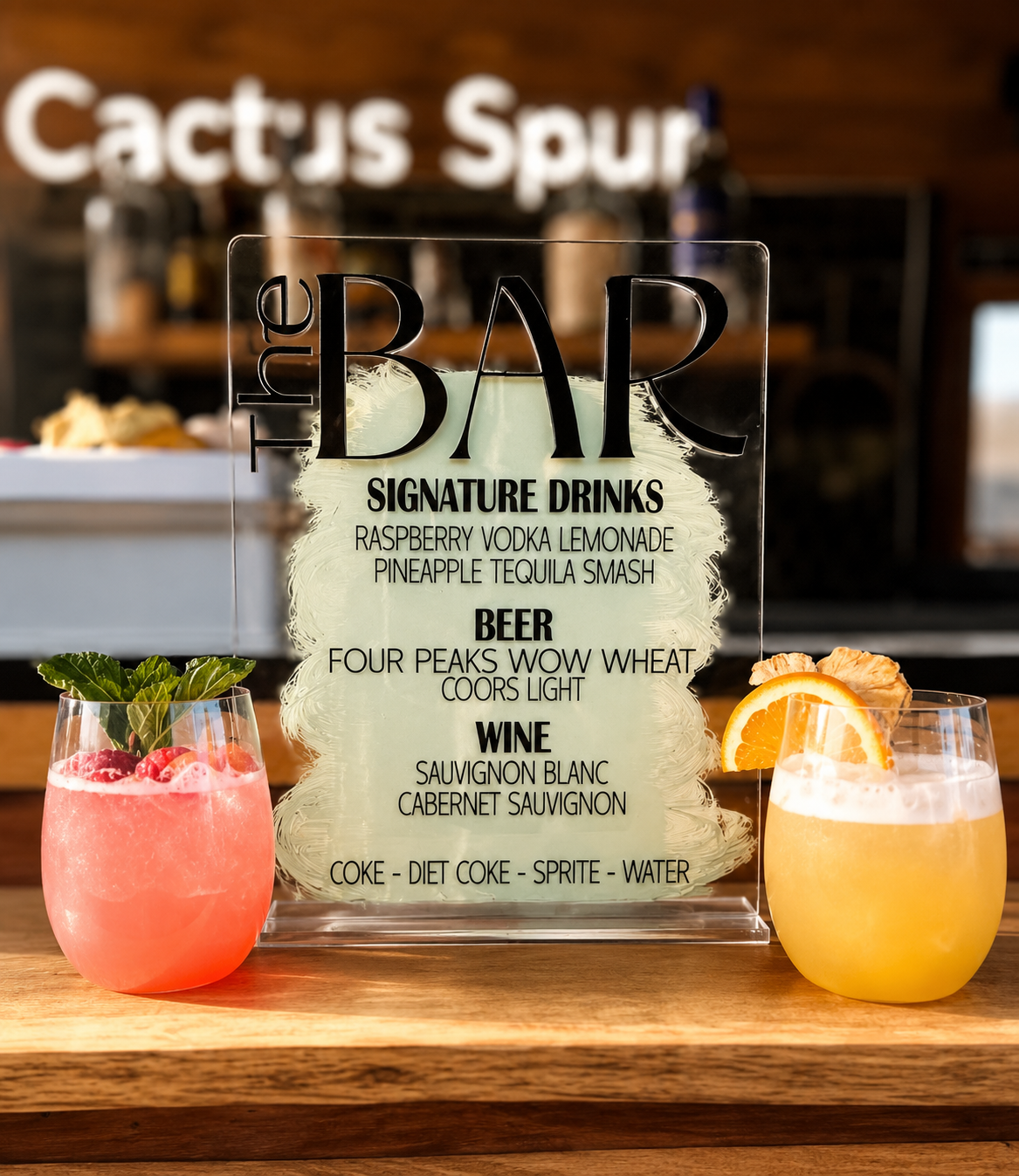Custom Wedding Bar Sign- Bold