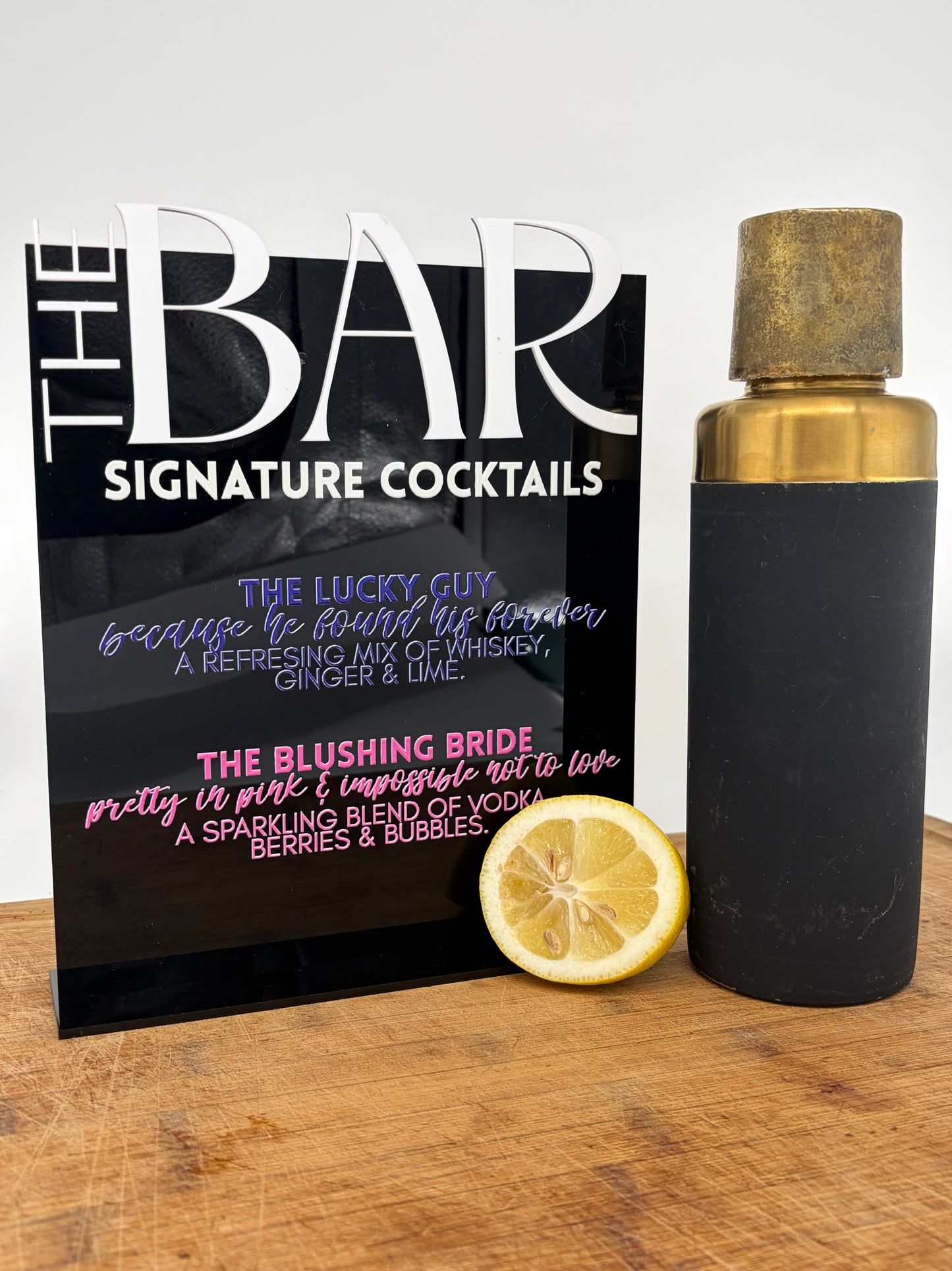 Custom Wedding Bar Sign- Bold