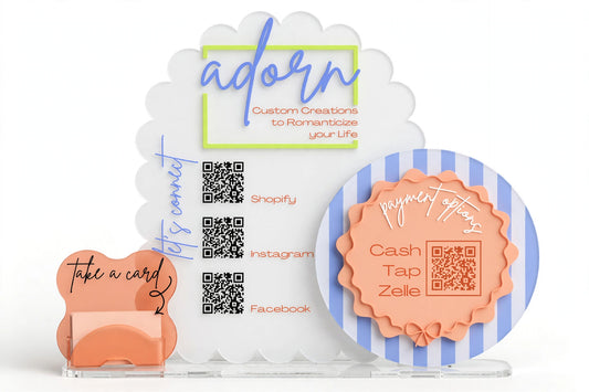 Custom 3 Piece QR Sign